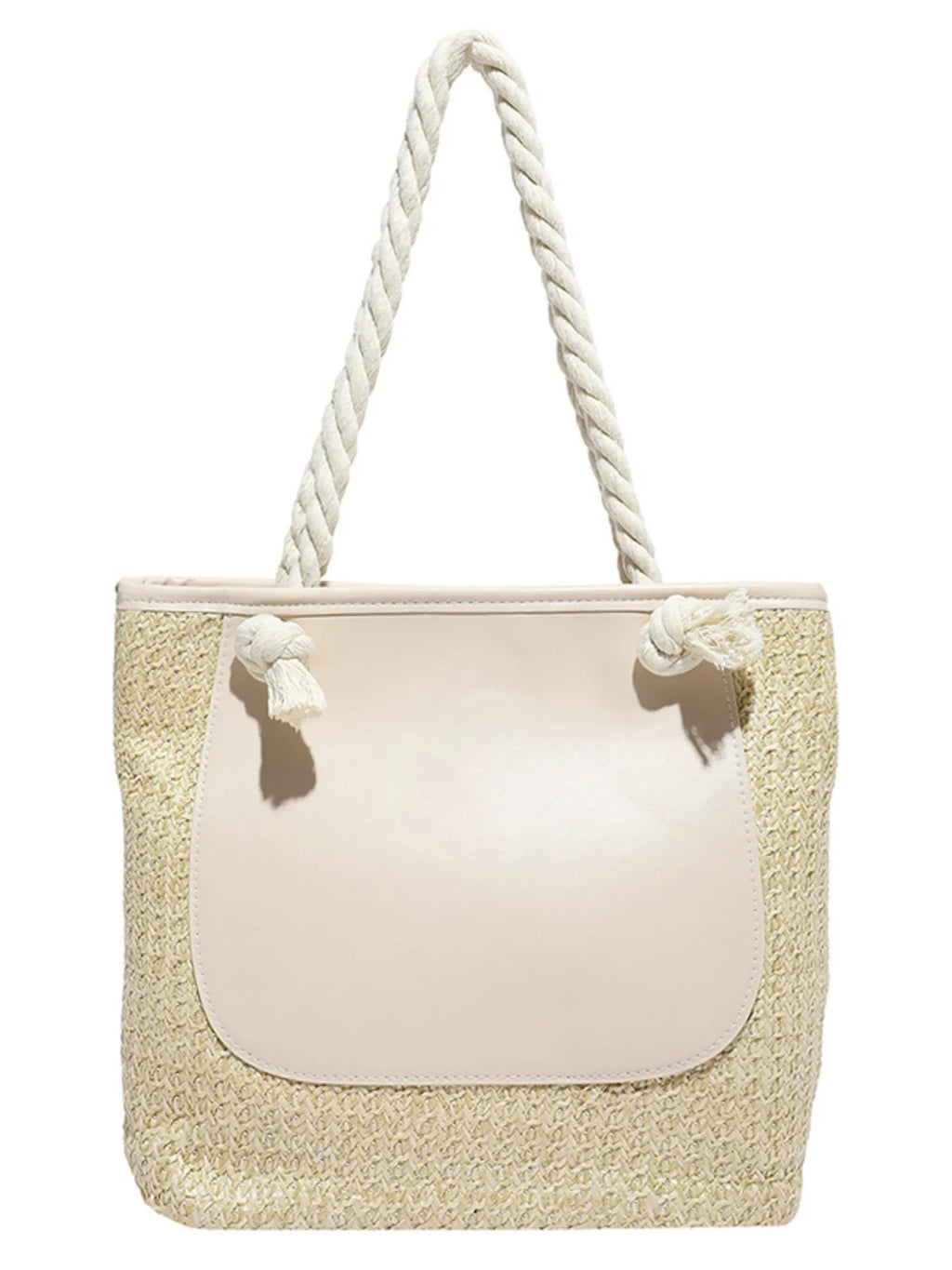 Rope Handle Straw Tote Bag – detail view 8 – Muse & Moss