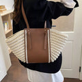 Straw Woven Shoulder Bag – detail view 2 – Muse & Moss