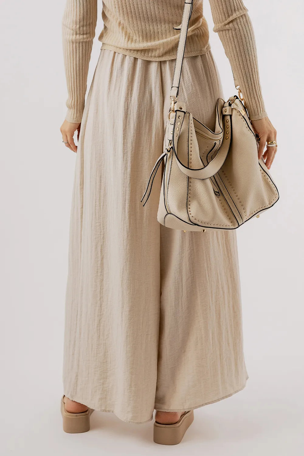 Tied Wide Leg Pants – detail view 3 – Muse & Moss