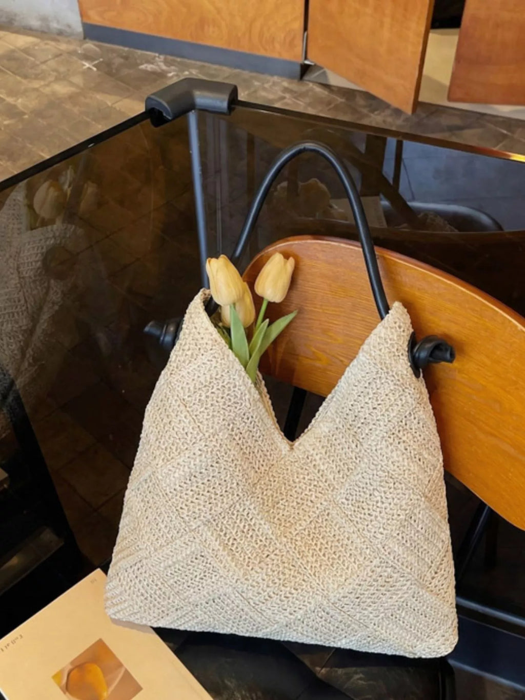 Woven Straw Shoulder Bag – Muse & Moss
