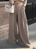 Wide-Leg Pleated Pants – Muse & Moss