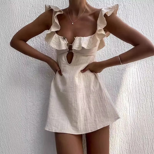 Muse Linen Backless Maxi Dress